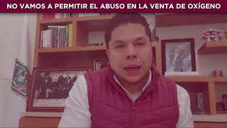 Aumento excesivo en los precios de venta y relleno de tanques de oxígeno