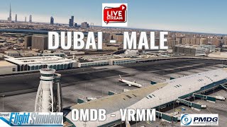 DUBAI - MALE | EMIRATES Flt#UAE658| GCC Virtual Airlines Real Flight Schedule |MSFS2020 | PART1