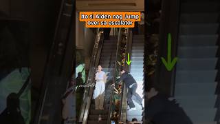 Alden Richards Ito ang Jump over sa escalator with Kathryn #shorts #aldenrichards #viralvideo