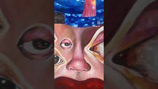 Surrealism Art | heart painting | art | Acrylic painting