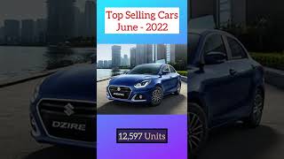 Top Selling Cars In India | June 2022 | #shorts #marutisuzuki #car #hyundai #tata