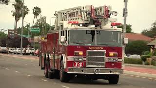 Stockton Fire Department (Reserve) Truck 4 Responding Code 3