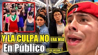 Lo mejor de (LA CULPA NO ERA MIA,ROSALIA,BAD BUNNY, ANUEL,etc) - PARODIA CANTO EN PUBLICO EN EL TREN