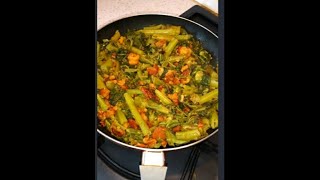 #short How to Cook Delicious Onion's Garlic's Pumpkin Leaves