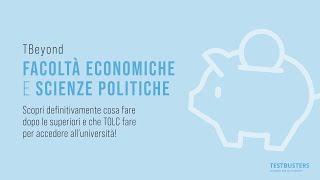 Orientamento - Facoltà Economiche e delle Scienze Politiche TOLC E 2023