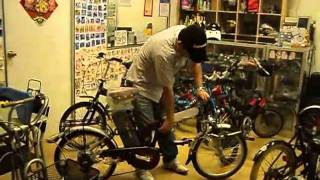 Demostration of 20" 24V New Local Made Folding E-Bike (Brand: GWHEEL)