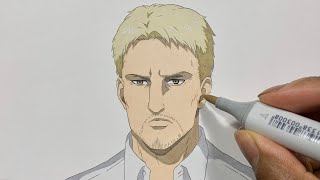 How to Draw Reiner Braun Easy - Attack on Titan Season 4 (Shingeki no Kyojin / 進撃の巨人 )