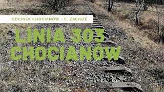 Odcinek nieczynnej lini 303 Chocianów - Chocianów Zacisze