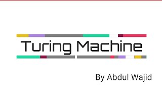 Turing Machine For Length Of Even Binary Number By Abdul Wajid Urdu/Hindi