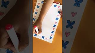 Beautiful Border Design  #drawing #art #shorts #easydrawing #ytshorts