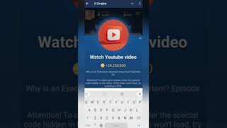 x empire youtube video code episode 33 solution  sep 20| #earnmoneyonline #cryptocurrenc#nft