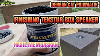 Finishing Texstur Kulit Jeruk Box Speaker Murah Cat Prismatik Dan Rol