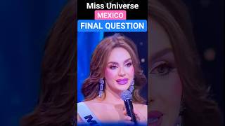 Miss Universe 2024 MEXICO 3rd Place Final Question & Answer/Maria Fernanda Beltran #missuniverse2024