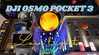 DJI Pocket 3 Low Light Test | London at Night 4K24 #djipocket3