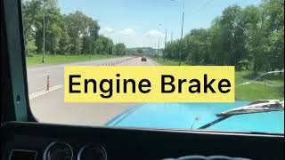 Engine brake торможение двигателем Freightliner Classic XL