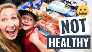 NOT Healthy Monthly Grocery Haul | Family of 5 Grocery Haul for October 2023