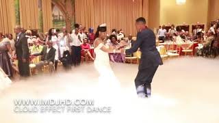 Romantic First Dance Smoke Cloud Effect & Dance Floor Gobo - The Camelot - Ideal Media Wedding