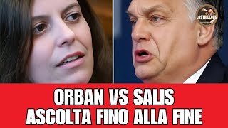 Scontro all'europarlamento Orban Salis É ASSURDO CHE LEI PARLI DI STATO DI DIRITTO