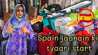 Spain🇪🇸 jaanain ki tyaari Shuru| Packing Start| Vlog| DIYA AND BRO.