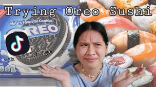 Trying OREO SUSHI? tik tok recipe