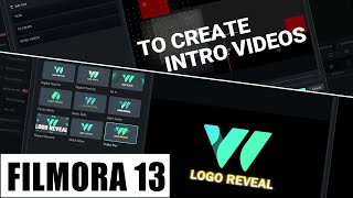 HOW TO ANIMATE YOUR LOGO AND CREATE YOUTUBE INTROS WITHOUT EDITING IN FILMORA 13?