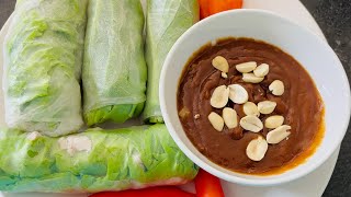 How to make tasty peanut butter sauce for salad roll