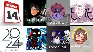 Team Latam twitch (estadísticas) 14 de agosto de 2024