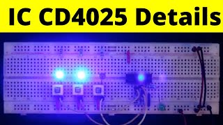 CD4025B 3 input NOR Gate cmos IC 4025 Details