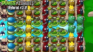 Plants vs Zombies Hybrid 2.1 | Adventure Waterfall Level 24-26 | Gatling Peabage!! | Gameplay