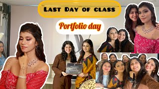 Last Day of class 🥺❤️ | makeup classes | portfolio day | Devangi Verma @devangivermaofficial