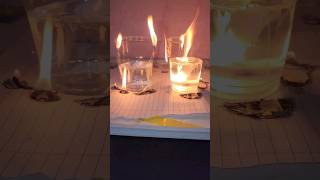 Burning🔥Water💧Glass🥛Experiment #shorts #scienceexperiment