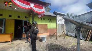 Kegiatan patroli Brimob Polda Papua BKO Polres Yalimo - Kabupaten Yalimo Provinsi Papua Pegunungan