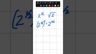 Fraction exponents are better than root symbols #maths #math #mathstricks