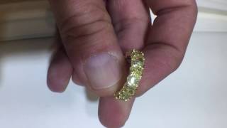 Mrs H's Yellow Diamond Eternity Band, Custom from Ritz Jewelers #ritzjewelers