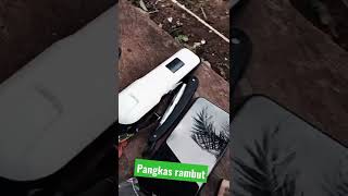 pemangkas rambut jalanan. #videoshort  #pangkas_rambut