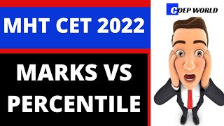 MHT CET 2022 MARKS VS PERCENTILE | SAFE SCORE 😱🔥