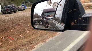 Toyota Tundra Pulling Out Stuck Semi!!!