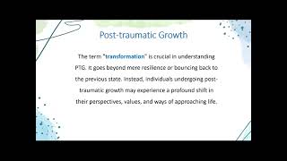 RTN Lunch 'n' Learn   Hope & Post Traumatic Growth