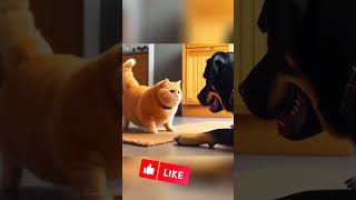 The Triumph of the Orange Chubby Cat: A Tale of Perseverance #CatVsDog #Perseverance  #Motivation