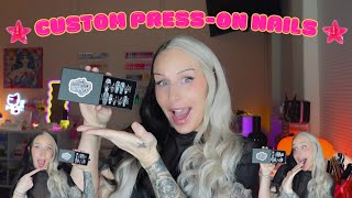 🎀✩⋆CUSTOM PRESS-ON NAILS!⋆⭐︎🎀Picking charms, planning the set, making the nails & packaging them!⋆💕