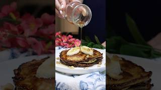 3-Ingredient Banana Pancakes #banana #pancake #breakfast #brunch #easy #easyrecipe #foodie #fyp