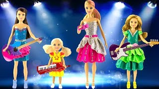 Play doh barbie dress up Barbie Chelsea Skipper Stacie play doh princess dresses