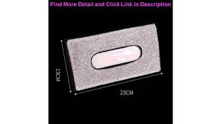 Deal Bling Rhinestones Car Tissue Box Crystal Sun Visor Auto Tissue Holder Car Styling Women Diamon