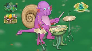 Shellbeat - All Monster Sounds & Animations (My Singing Monsters)