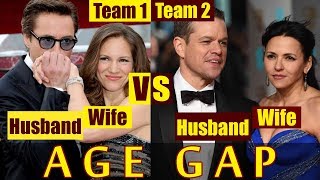 Robert Downey jr and his wife vs Matt Damon and his wife AGE GAP/Age difference