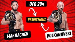 UFC 294 FULL CARD BREAKDOWN, PREIDICTIONS AND UNDERDOG PICKS! MAKHACHEV vs VOLKANOVSKI