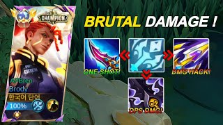 GLOBAL BRODY BEST ( ONE SHOT BUILD 2024 😱 ) FOR SQUISHY ENEMIES! 🔥 ( Crazy Damage! 🤪 )