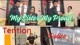 Happy Bhaidooj ❤️❤️ || My Sister My Proud || Police Ne Danda Chala Diya || Bhai ko tention Ho gayi