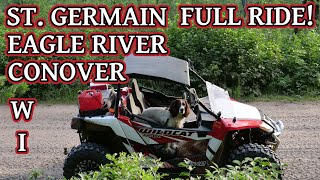 Vilas County UTV Trail Ride In St Germain Cloverland Eagle River & Conover Wisconsin With Commentary