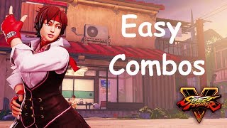 Sakura: Easy Combos Guide | Street Fighter V | PC Keyboard Gameplay | HD 1080p